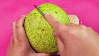 How To Peel Pomelo Fruit Easily & Fast