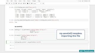 027 Saving Your Data with NumPy np savetxt