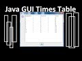 Java Multiplication Times Table - GUI Tutorial