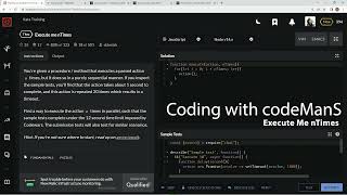 Codewars 7 kyu Execute Me nTimes JavaScript