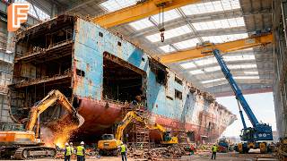 How $300 Million Ships Are Recycled Into Steel Inside Giant Shipbreaking Yard