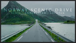 Norway Scenic Drive 4k Senja - Ånderdalen - Lofoten