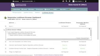 D2L v10.6 Instructor Tutorial: LockDown Browser