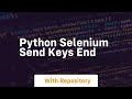 python selenium send keys end