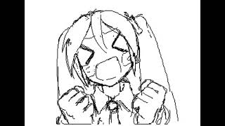 Hatsune Miku flipnote animation Unhappy Refrain - Wowaka