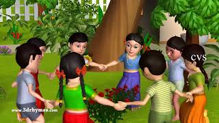 Ringa Ringa Roses | Ring Around the Rosie -3D Kid's Songs & Nursery Rhymes for children copy video