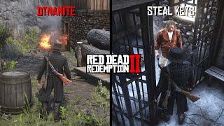 All 5 SECRET Way To Break Micah Out Of Jail In Strawberry - Red Dead Redemption 2