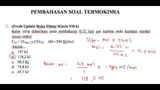 PEMBAHASAN SOAL TERMOKIMIA