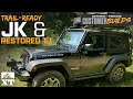 Off-Road JK Wrangler with Tire Carrier & Restored Jeep Wrangler TJ | ExtremeTerrain Customer Builds