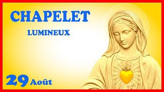 CHAPELET 🙏 Jeudi 29 Août - Mystères Lumineux