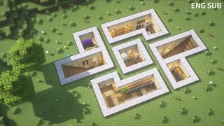 Minecraft: How To Build an Underground Base Tutorial (#16) | 마인크래프트 건축, 지하 생존 기지, 인테리어