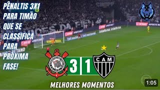 OSCAR ULISSES Corinthians 2x0 Atlético MG Globo/Cbn classificação nos pênaltis
