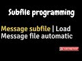 IBM i, AS400 Tutorial, iSeries, System i - Message subfile in RPG|Load Message subfile automatically