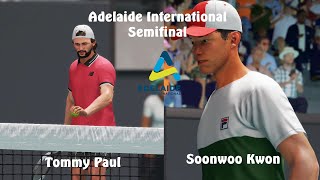 Adelaide International 2023 | Tommy Paul vs Soonwoo Kwon | Semifinals | AO Tennis 2