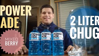 Powerade Zero sugar Mixed Berry 2 liter chug (Inspired by Geoff Esper 😁)