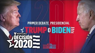 Primer debate presidencial entre Trump y Biden 2020 | Noticias Telemundo