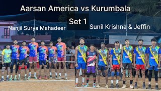 Aarsan America vs Kurumbala | Onnukall Volley | Nanjil Surya, Mahadeer, Thrilling Match