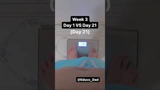 Week 3📉🤯 down 15.8lbs carnivore diet weight loss transformation (Dads keto before & after) #shorts