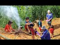 The boy was given land by a kind farmer to build a house to pick fruit to sell | boy orphaned parent