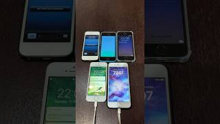 iOS 6 iPhone 5 vs iOS 8 iPhone 5c vs iOS 9 iPhone 5s vs iOS 10 iPhone SE vs iOS 16 iPhone 8 #shorts