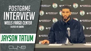 Jayson Tatum REACTS to Celtics Loss to 76ers | Postgame Press Conference