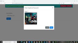 Graphical Password Authentication System Project using Python Django