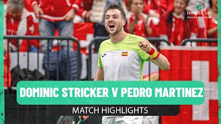 Dominic Stricker v Pedro Martinez | Switzerland v Spain | 2025 Davis Cup Qualifiers Match Highlights