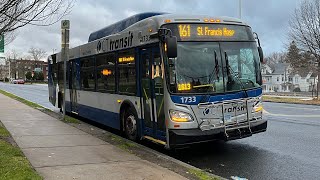 Ride on: CTTransit #1733 on Route 161