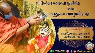 શ્રી સિધેશ્વર મહાદેવ અભિષેક (જુનાગઢ) ।। શા. હરીજીવનદાસજીસ્વામી ( ચેરમેનશ્રી ગઢપુર )