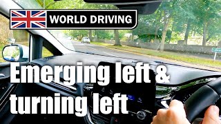 How To Emerge Left at Junctions & Turn Left - Junctions Driving Lesson