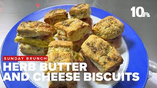 Sunday Brunch: Herb Butter and Cheese Biscuits