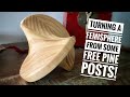 Wood Turning - A Large Femisphere From Some Spare Pine Posts