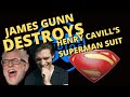 James Gunn DESTROYS Henry Cavill's Superman suit & makes fun of it online!!