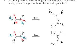 Stereospecificity of E2 reactions