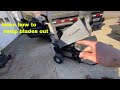 Changing blades and belts on a Jansen wood chipper