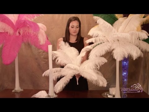 Ostrich Feather Centerpieces - How To DIY Ostrich Feather Centerpieces - How To DIY