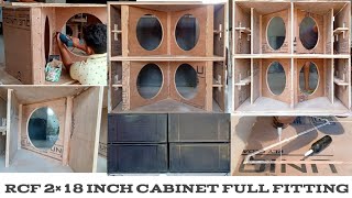 RCF Model Dual 18 Inch Dj Cabinet Full Fitting Video