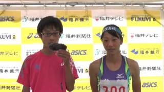 20150919 福井県高校新人陸上大会女子100m優勝ｲﾝﾀﾋﾞｭｰ