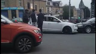 Bradford Oak Lane | Driver Goes Mad Smashes Car
