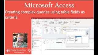 Microsoft Access Tutorial: Learn to use linked tables and database fields as criteria in queries