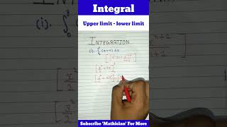 Definite Integral - Basic | Class 12 integration | upper limit - lower limit | @mathician_