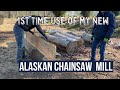 Stop buying lumber! I just got an Alaskan Chainsaw mill from Amazon cheap!! #homesteading #sawmill