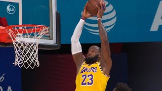 Anthony Davis and LeBron James connect for the back door alley oop jam | Lakers vs Blazers Game 2