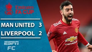 Man United wins thriller vs. Liverpool on Bruno Fernandes free kick | ESPN FC FA Cup Highlights