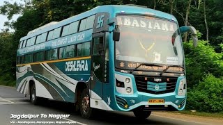 Jagdalpur To Nagpur - Bastar Travels AC 2/2 Sleeper Bus #Shorts