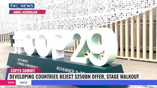 COP29 Summit | Developing Countries Rejet $250BN Offer, Stage Walkout