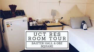 UCT RES ROOM TOUR - OBZ SQUARE \u0026 BAXTER HALL | SOUTH AFRICAN YOUTUBER