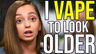 Woman Drinks And Vapes So She Can "Look Older"