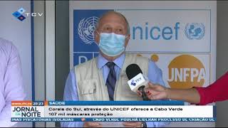 Coreia do Sul, através do UNICEF oferece a Cabo Verde  107 mil mascaras proteção