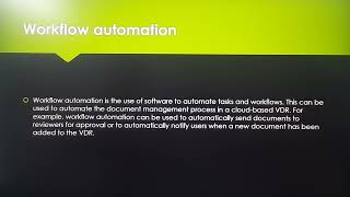 Document Checklist and Workflow Automation in Cloud-Based Virtual Data Rooms (VDRs)